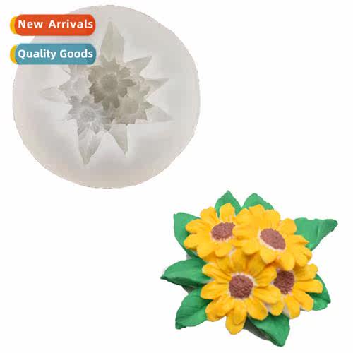 4 Chrysanmum Silice Mould Aroma Plaster Hanging Chrysanmum D