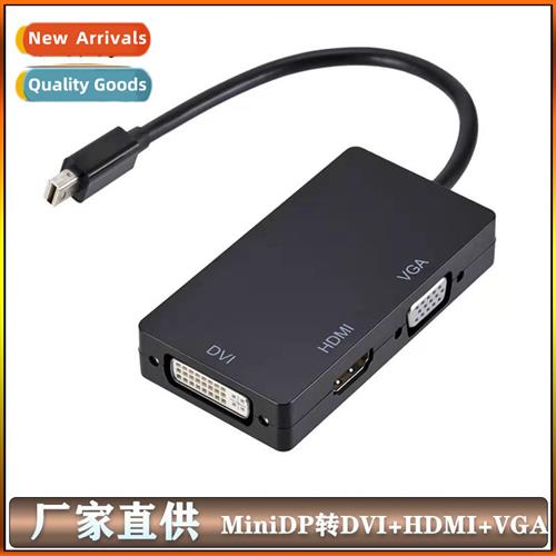 MIniDP to DVI HDMI VGA 3-in-1 Laptop Multi-Functi Expansi Vi