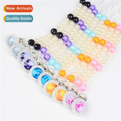 Order Glow-in--Dark Pacifier Clip Starlight Night Sky Anti-D