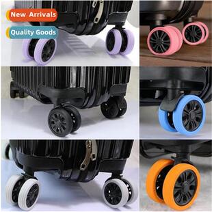 8 Piece Trolley Caster Protector Luggage Wheel Silent Cover