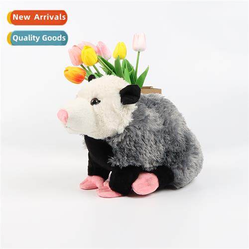 Opossum plush possum simulati plush cute hamster doll home f