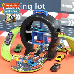 Boys toy car children tire track parking lot puzzle baby al