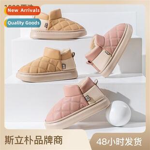 Womens cott shoes high-top winter package heel thick bottom