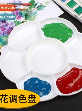 H007 palette plum thickened 7 compartments pigment plum pale