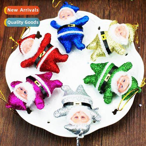 5-7cm Santa Claus 6 colors gold dust Christmas grpa Christma