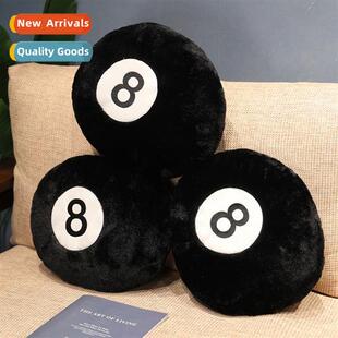 Creative black 8 billiards pillow plush toys sa cushi cushi