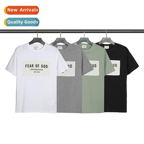 2021 spring  summer new FOG patch letters round neck pullove