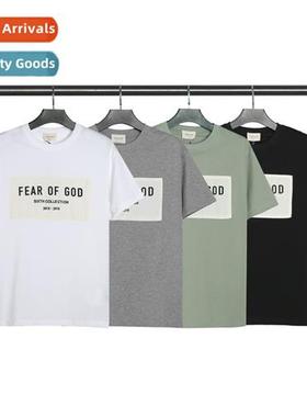 2021 spring  summer new FOG patch letters round neck pullove
