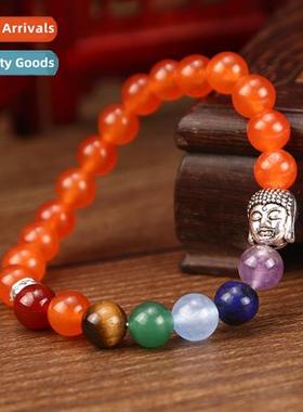 Tigers Eye 8mm Green Dgling  Agate Bracelet 3 Piece Set Stri