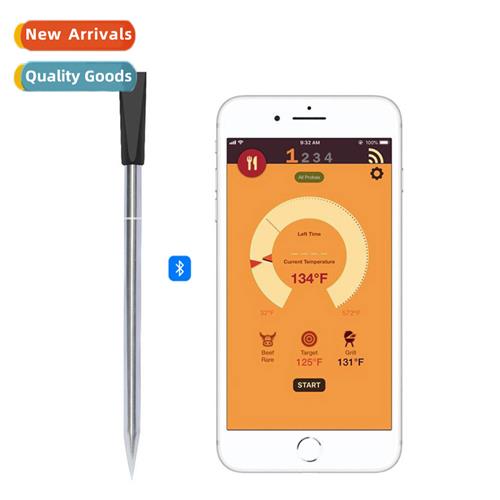 USB Rechargeable Mini Probe Wireless Thermometer BBQ Grill B