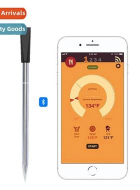 USB Rechargeable Mini Probe Wireless Thermometer BBQ Grill B