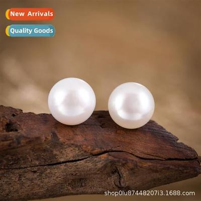 Natural freshwater pearl earrings S925 sterling silver needl