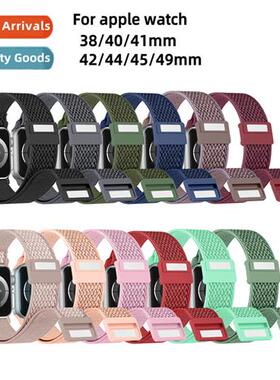 适用Apple Watch S8 strap SE/S8/S9W pattern Ultra2 magnetic b