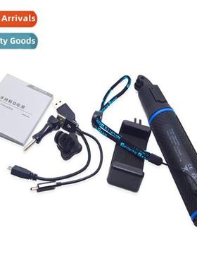适用gopro hero11 mobile charging handle short selfie stick l