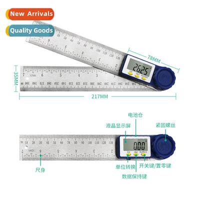 2-in-1 Digal Angle Ruler Angle Measuring Instrument Level Ru