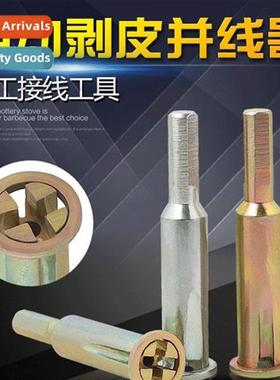 Automatic n-stripping electrician merge wire cnector wire cn