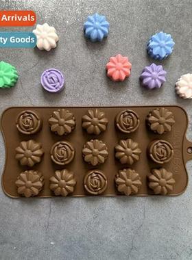 15 csecutive three-dimensial patterned chocolate biscu mold