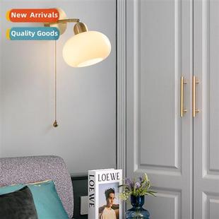 Vintage Scinavian persalized brass wall lamp simple Japanese