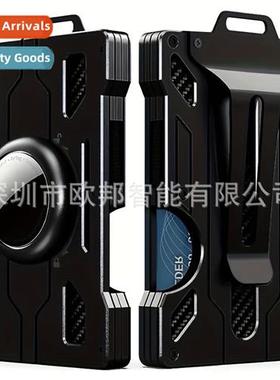 RFID Tracker Metal Cred Card Holder Bag Mens Wallet Transpar