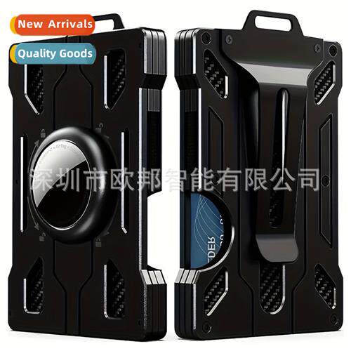 RFID Tracker Metal Cred Card Holder Bag Mens Wallet Transpar