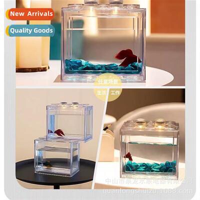 Thailand fighting fish aquarium mini desktop eco-bottle high