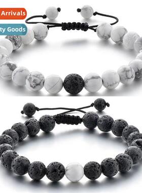 Valentines Day Gift Couple Jewelry Volcanic Ste Imported Whe