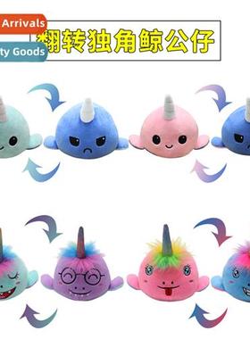 Flipping narwhal doll flipping unhappy whale doll quirky fac