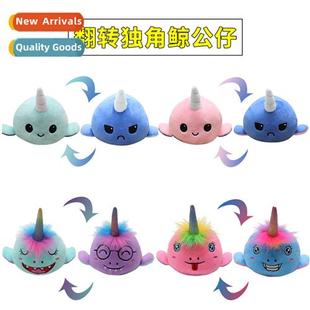 Flipping narwhal doll flipping unhappy whale doll quirky fac