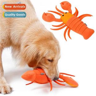 toy sniffing plush hide slow lobster food pet