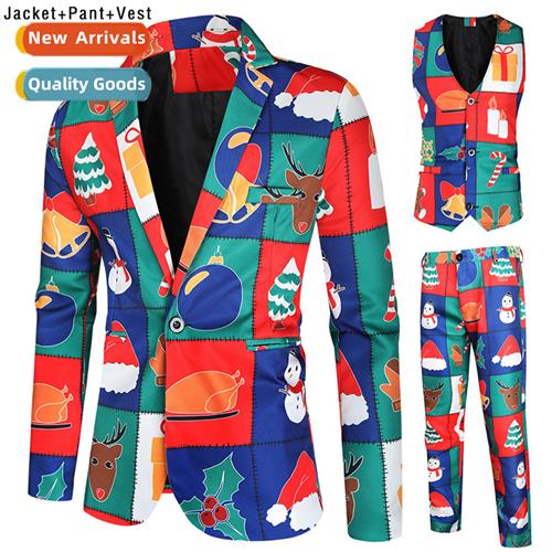 fall and winter new casual 3D printing su vest su pants su 3