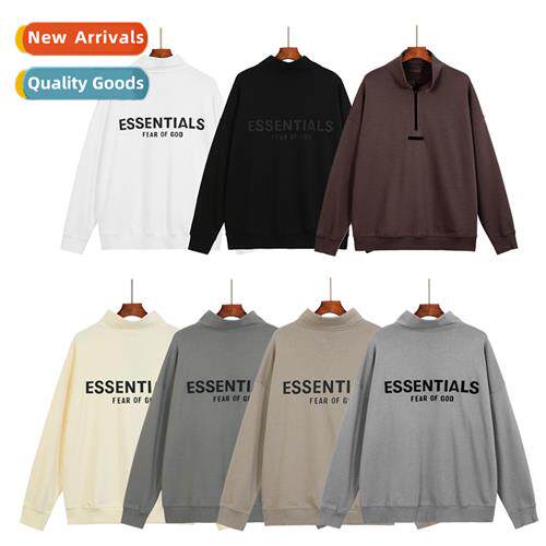 FOG ESSENTIALS Seas 7 replica line letters half-zip terry sw