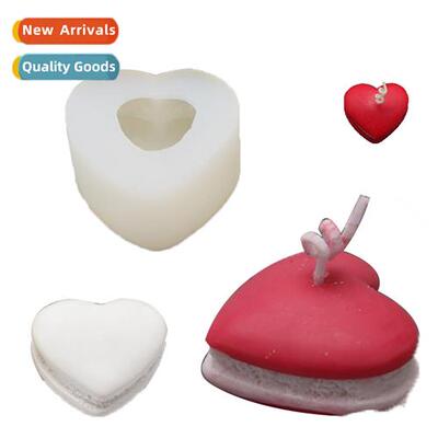 Heart Macar Candle Silice Mould Car Aromarapy Plaster Cake D