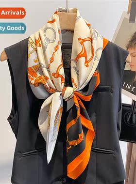 Wang Manni fashi twill 90 large square scarf female spring a
