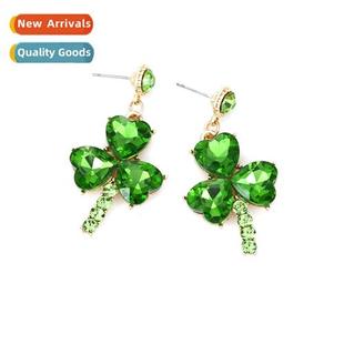 inlaid glass pendant fashiable grass green petal New three