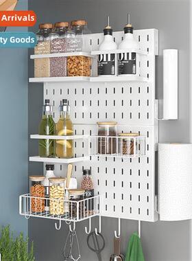 Hole Plate Refrigerator Magnetic Shelf No-Punch Cling Film S