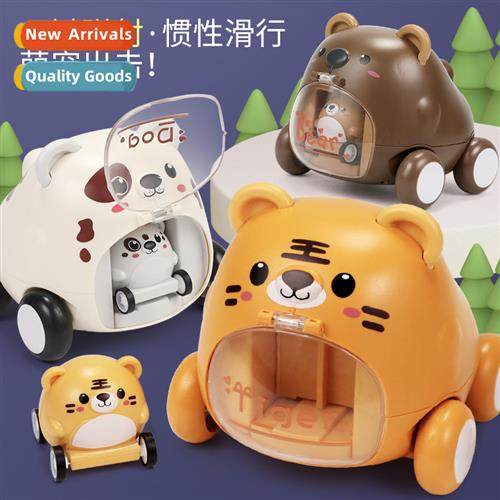 Cute pet press ejector car children toy car Parent  toddler