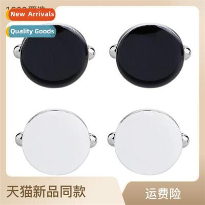 Europe and  Uned States fashi round mens black and whe simpl