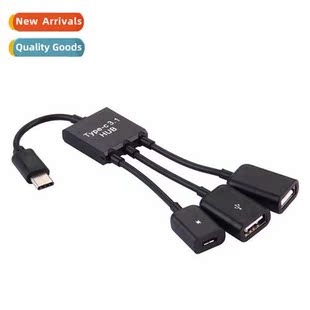Type otg HUB MICRO USB cable three adapter One hub