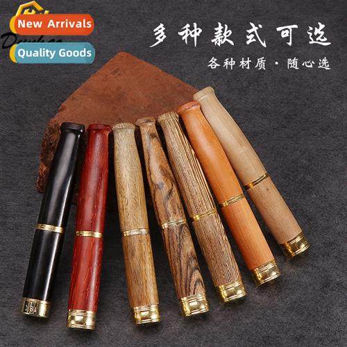 Double Filter Solid Wood Pipe Salwood Rib Filter Mens Pipe H
