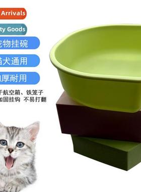 Hanging Plastic Cat Bowl Dog Crate Cat Cage Hanging Pet Bowl