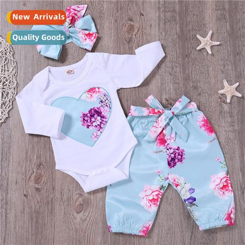 Girls Spring  Autumn 2019 New n Solid Color Lg Sleeve Love P