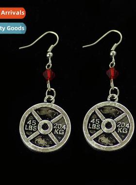 New Products Kettlebell barbell dumbbell  earrings earrings