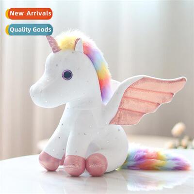 Angel unicorn rainbow horse childrens gift doll doll machine