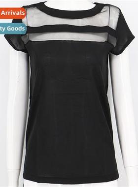 2023 Summer Korean versi   loose short-sleeved chiff shirt l