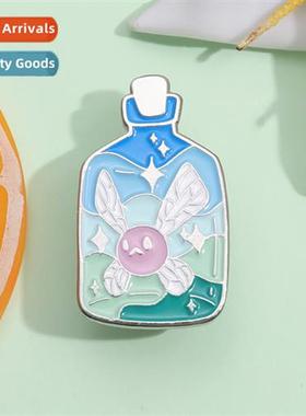 Carto insect series brooch cute catch insects transparent ja