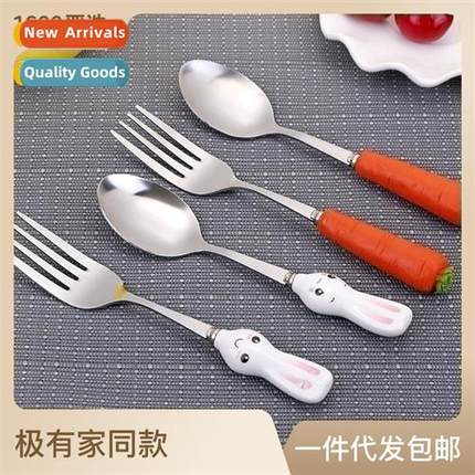A2564 Stainless steel carto cutlery spo childrens fork spo c