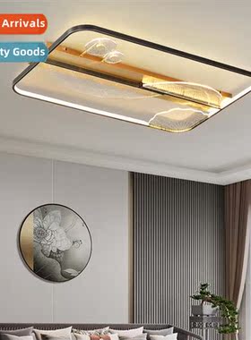 New Chinese high-end full copper living room ceiling light 2