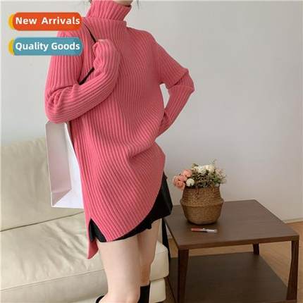 2023 Autumn  Winter new high-neck pullover loose lazy wind n