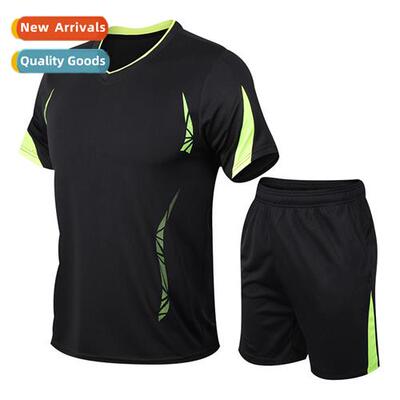 Basketball uniform quick-drying short-sleeved sports su mens