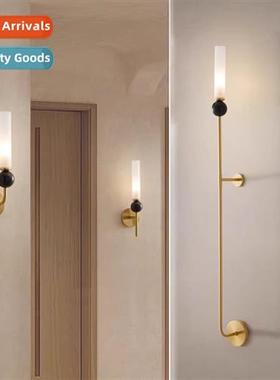 Full copper wall lamps entryway decorative aisle lights hall